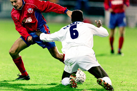 Marcus Lantz, Helsingborg och Marc Desailly, Chelsea