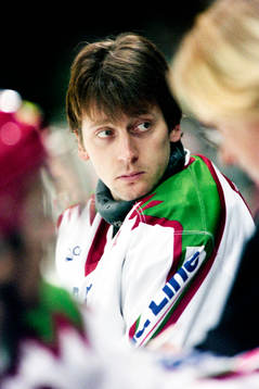 Håkan Algotsson, målvakt i Frölunda på bänken