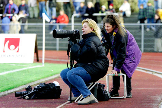 Fotografer på matchen