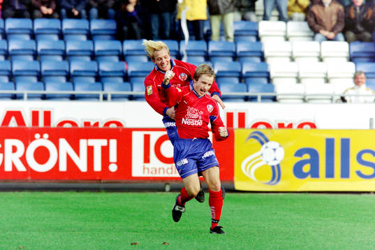 Erik Edman och Stig Johansen, Helsingborg jublar