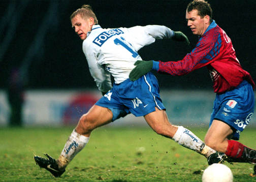 Martin Åslund, IFK Norrköping, och Fredrik Bild, Öster