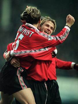David Beckham firar Jesper Blomqvist