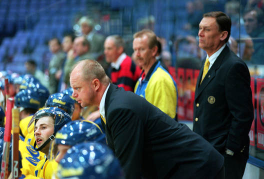 Roger Melin och Dan Hobér, tränare (coach) Sverige