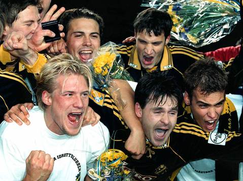 Johan Mjällby, Alexander Östlund, Patrik Fredholm, Anders