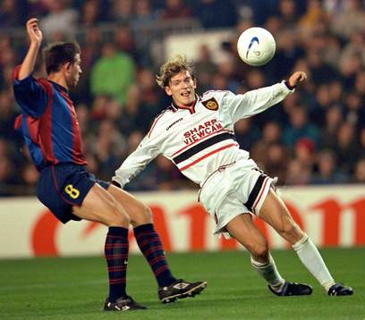 Jesper Blomqvist, Manchester United och Albert Celades,