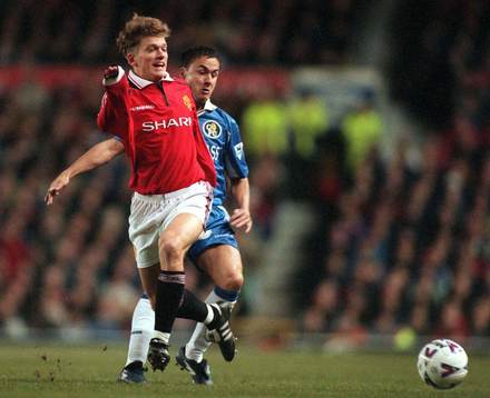 Jesper Blomqvist, Manchester U, och Dennis Wise
