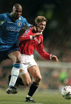 Michael Duberry och Jesper Blomqvist, Manchester U