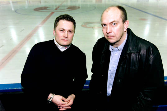 Stephan Lundh, tränare i Malmö och Sune Bergman, tränare