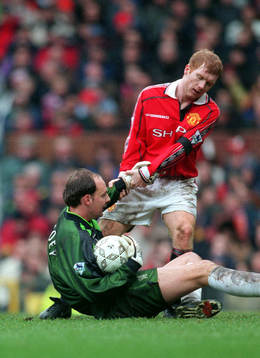 Ed de Goey och Paul Scholes