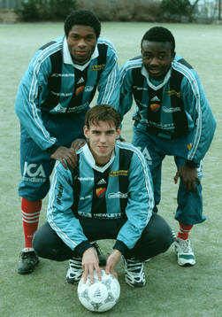 Samuel Wowoah, Joel Riddez och Jones Kusi-Asare (Jones Kusi