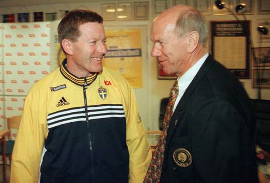 Thomas Lyth, förbundskapten, och Tommy Svensson