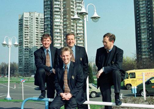 Succékvartetten fr v: Lennart Ljung, Paul Balsom,
