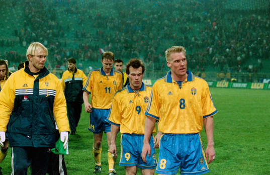 Kennet Andersson, Fredrik Ljungberg, Johan Mjällby, Sverige