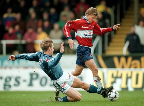 Allsvenskan. Örgryte - Halmstad 1-0. Marcus Allbäck