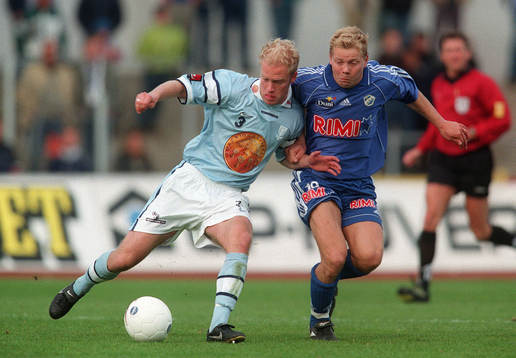 Olof Persson, Malmö FF och Robert Andersson, Halmstad