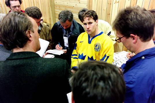 Markus Näslund, Sverige möter media