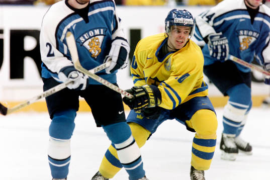 Ishockey, VM, Semifinal 2, Sverige - Finland, 2-1, 0-1 i