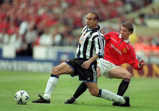 Laurent Charvet och Ole Gunnar Solskjaer (Ole Gunnar