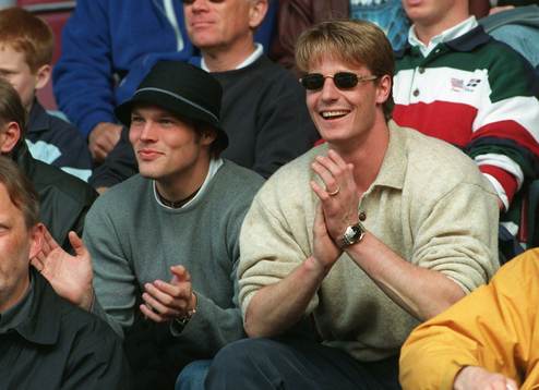 Fredrik Ljungberg och Jesper Mattsson på Örjans Vall