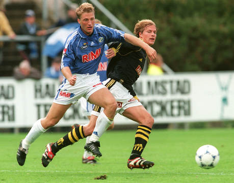Fredrik Gustafsson, Halmstad och Daniel Tjernström, AIK