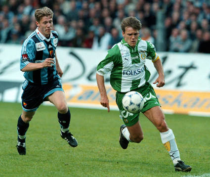 Djurgården - Hammarby. Mikael Hellström