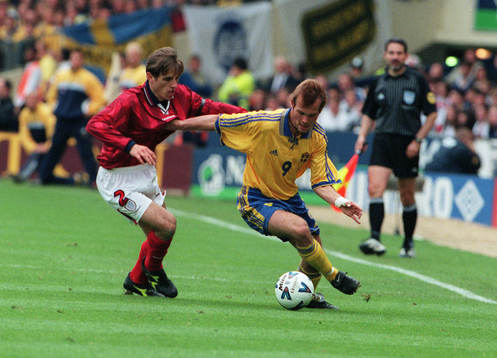 Phil Neville och Fredrik Ljungberg