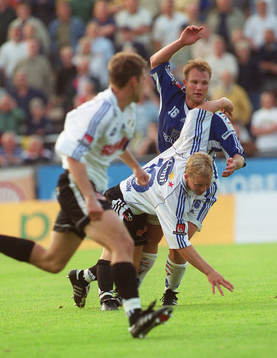 Robert Andersson, Halmstad, och Anders Friberg, Trelleborg