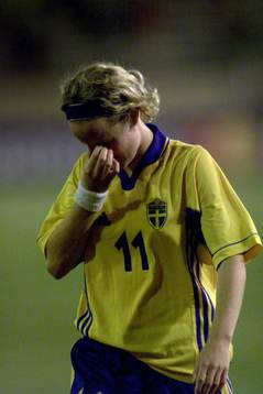 Fotbolls-VM damer, USA. Sverige-Norge i kvartsfinal, 1-3.