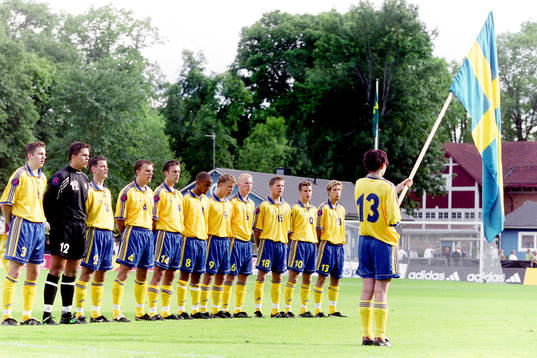 Sveriges startelva fr. v Nils-Eric Johanson, Denis