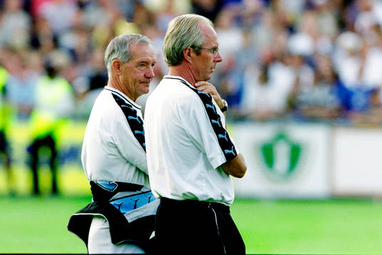 Tord Grip. assisterande tränare och Sven-Göran Eriksson,