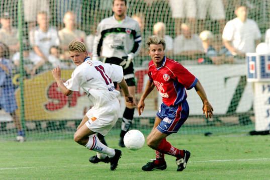 Marcus Allbäck, Örgryte och Roland Nilsson, Helsingborg