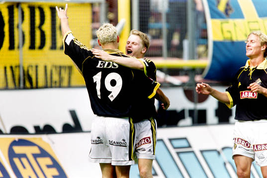 Daniel Hoch och Karl Corneliusson, AIK jublar