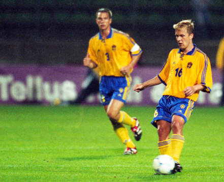 Pär Zetterberg med bollen