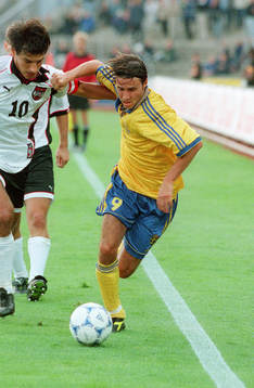 Bläddra bland fler bilder av Fotboll, Sverige - Österrike, 0-0