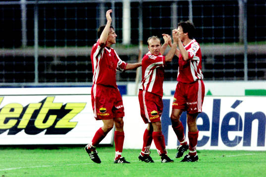 Tommi Grönlund och Halmstad jublar