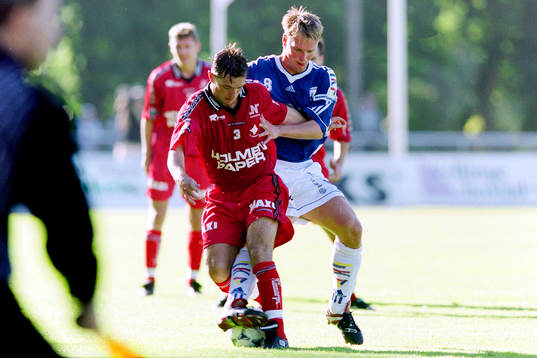 Mikael Blomberg, Norrköping med trelleborgs Patrik Olsson