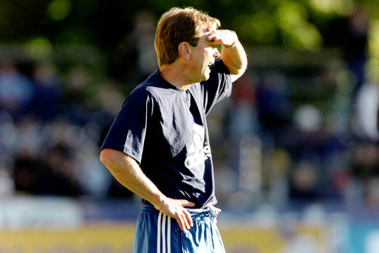 Tom Prahl, tränare i Halmstad
