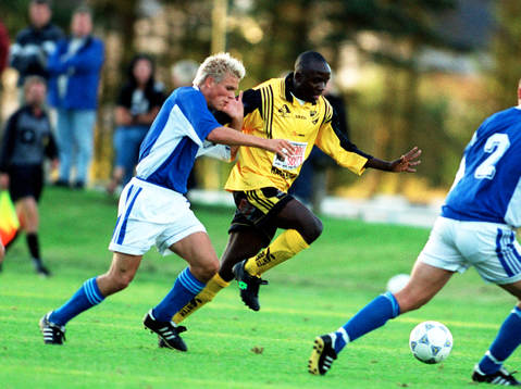 Filip Ljungberg, Halmstad och Bernard Makufi, IFK
