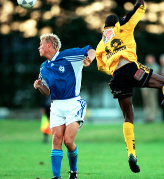 Filip Ljungberg, Halmstad och Bernard Makufi, IFK
