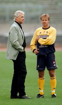 Glenn Hysén och Roland Nilsson, Sverige