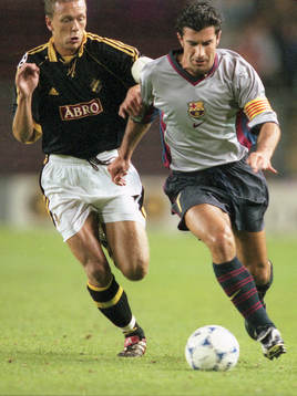 Krister Nordin, AIK och Luis Figo, Barcelona