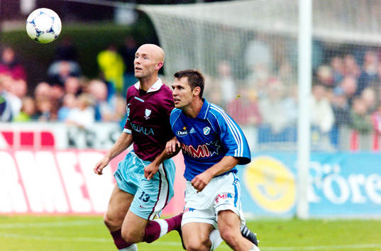 Malmös Mattias Thylander och Stefan Selakovic, Halmstad