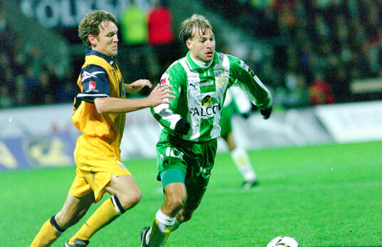 Hammarbys Hans Berggren mot Göteborgs Magnus Erlingmark