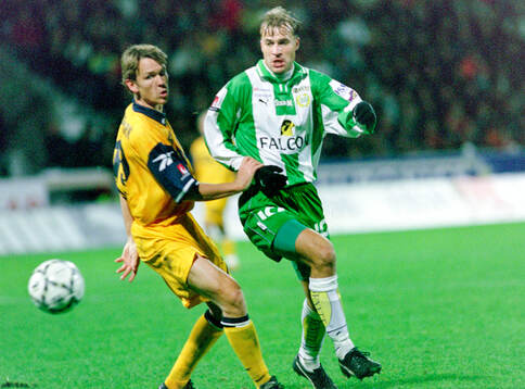 Hammarbys Hans Berggren mot Göteborgs Magnus Erlingmark