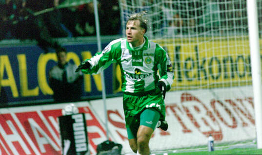Hammarbys Hans Berggren jublar