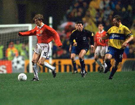 Jesper Blomqvist, Manchester United och Sören Colding,