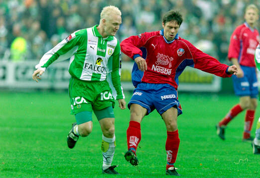 Hammarbys Christer Fursth mot Helsingborgs Lars Bakkerud