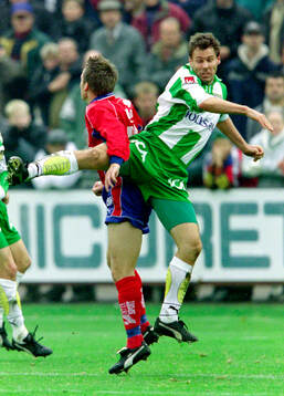 Helsingborgs Rade Prica mot Hammarbys Hans Eskilsson