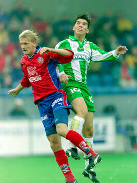 Helsingborgs Ulrik Jansson mot Hammarbys Johan Andersson