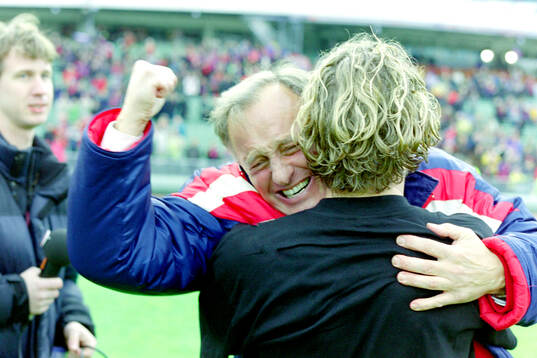 Åge Hareide jublar